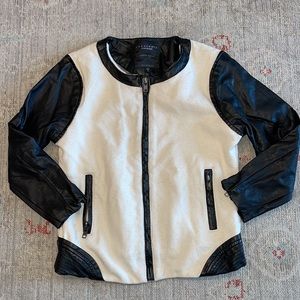 Sanctuary faux leather cotton jacket coat Moto